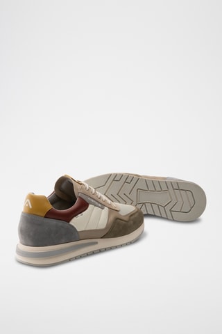 Leren Sneakers - Kaki