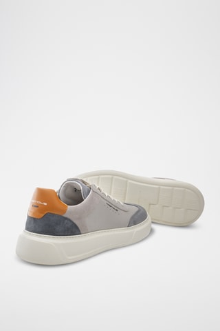 Leren Platform Sneakers - Grijs