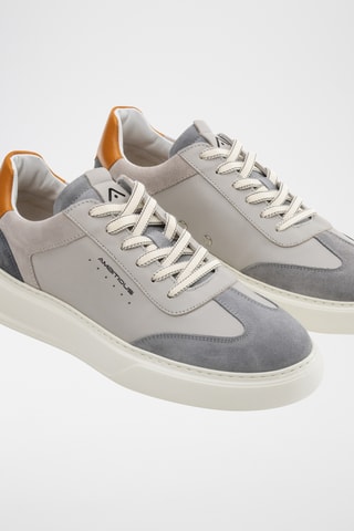 Leren Platform Sneakers - Grijs