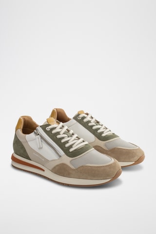 Leren Sneakers - Beige