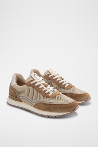 Leren Sneakers - Taupe