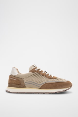 Leren Sneakers - Taupe