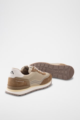 Leren Sneakers - Taupe