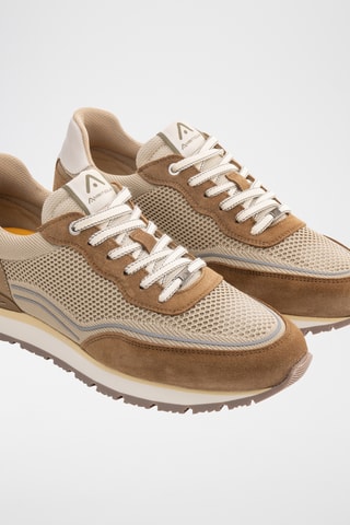 Leren Sneakers - Taupe
