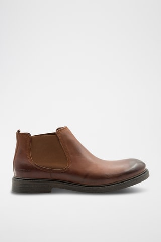 Bottines Chelsea en cuir - Marron