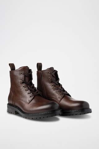 Bottines en cuir - Marron