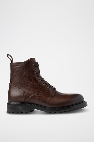 Bottines en cuir - Marron