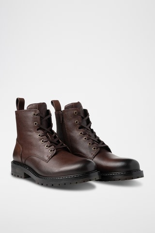 Bottines en cuir - Marron