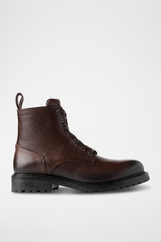 Bottines en cuir - Marron