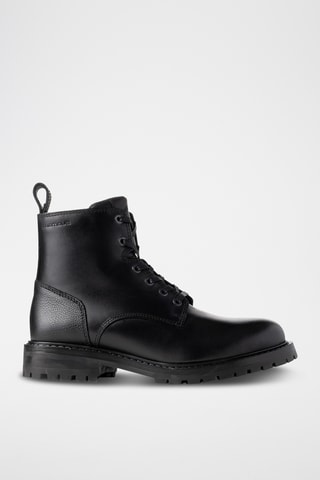 Bottines en cuir - Noir
