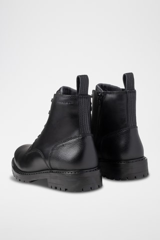 Bottines en cuir - Noir