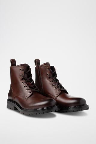 Bottines en cuir - Marron