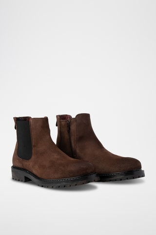 Bottines en cuir - Marron