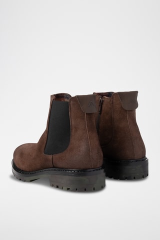Bottines en cuir - Marron