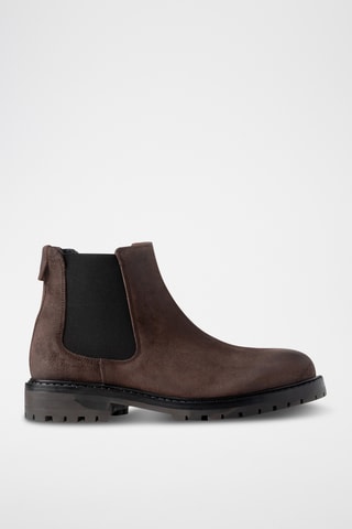 Bottines en cuir - Marron