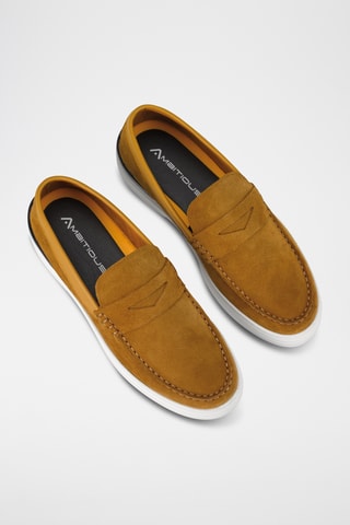 Mocassins en cuir - Marron