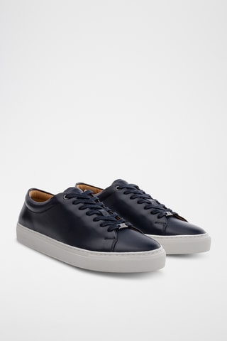 Leren Sneakers - Marineblauw