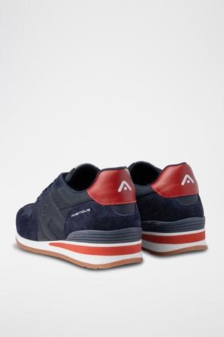 Leren Sneakers - Marineblauw