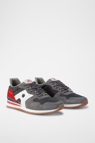 Leren Sneakers - Grijs