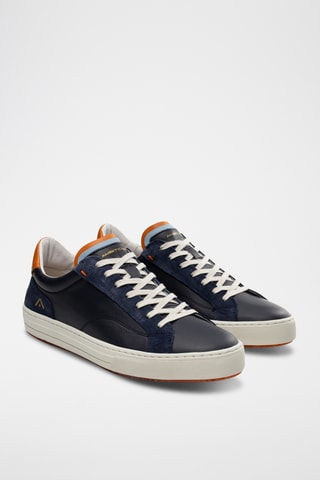 Leren Sneakers - Marineblauw