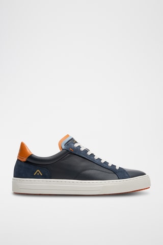 Leren Sneakers - Marineblauw