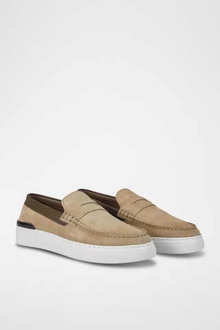 Mocassins en cuir - Beige