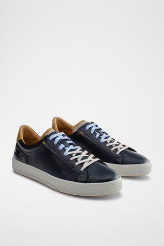 Leren Sneakers - Marineblauw
