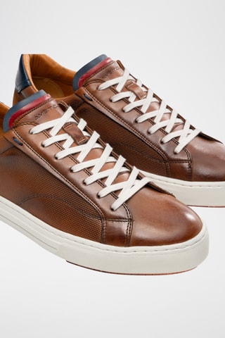 Leren Sneakers - Camel