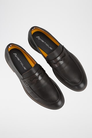 Mocassins en cuir - Marron