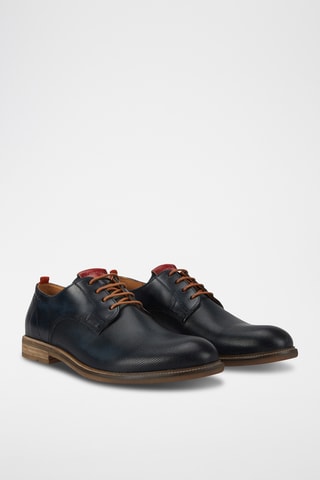 Derbys en cuir - Bleu marine
