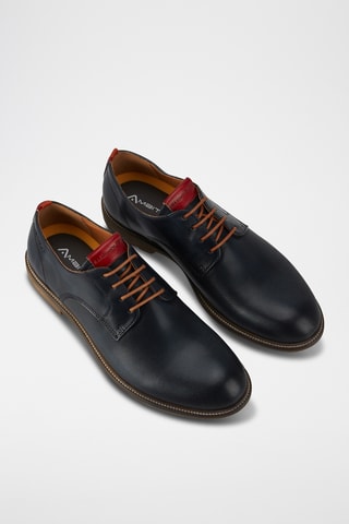 Derbys en cuir - Bleu marine
