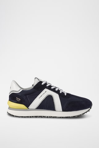 Leren Sneakers - Marineblauw