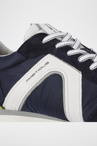 Leren Sneakers - Marineblauw