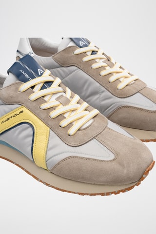 Leren Sneakers - Beige