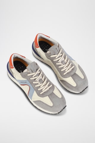 Leren Sneakers - Grijs