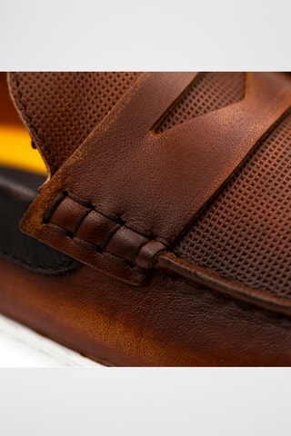 Mocassins en cuir - Camel
