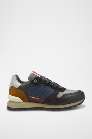 Leren Sneakers - Marineblauw