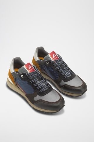 Leren Sneakers - Marineblauw