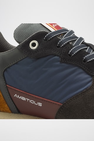 Leren Sneakers - Marineblauw