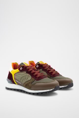 Leren Sneakers - Kaki