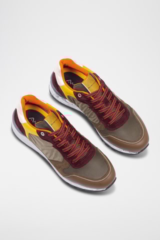 Leren Sneakers - Kaki