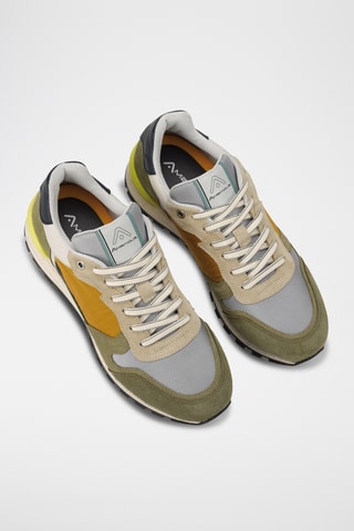 Leren Sneakers - Mosterdgeel