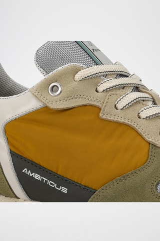 Leren Sneakers - Mosterdgeel