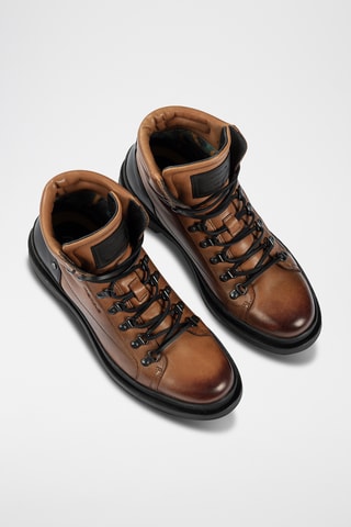 Bottines en cuir - Marron