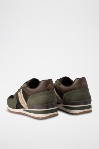 Leren Sneakers - Kaki