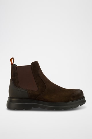 Bottines en cuir - Marron