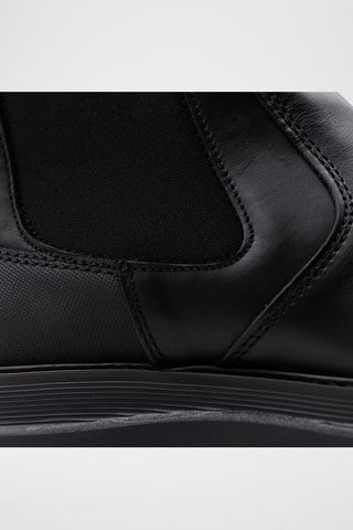 Bottines en cuir - Noir