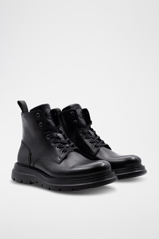 Bottines en cuir - Noir