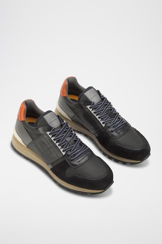 Leren Sneakers -Zwart