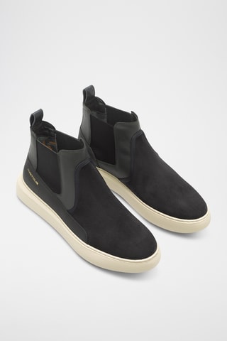 Bottines Chelsea en cuir - Bleu marine